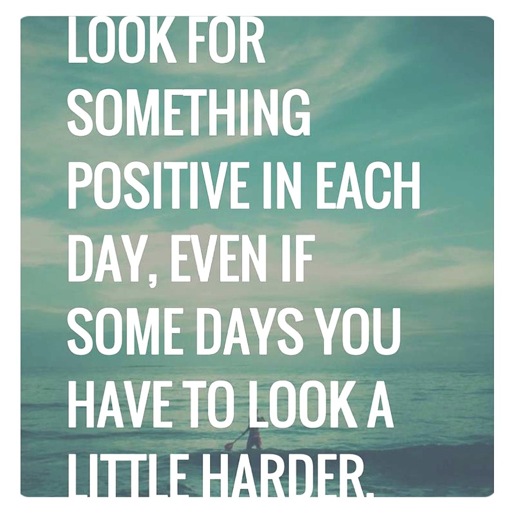 Always stay positive